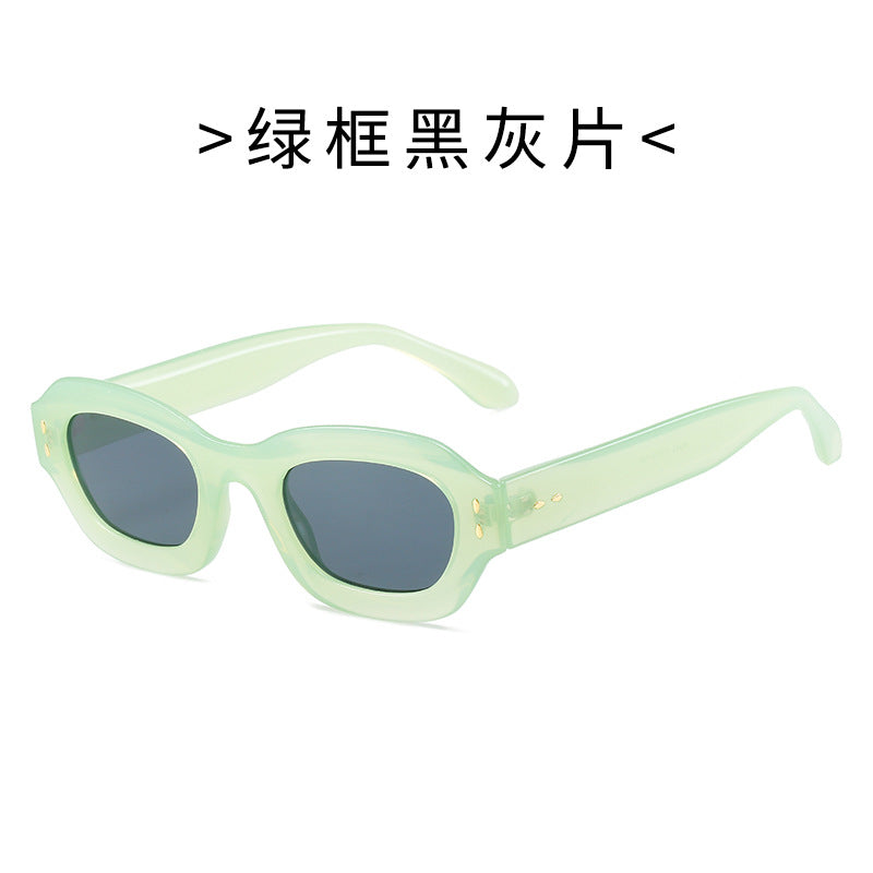 Damen Modische Sonnenbrille im Retro-Stil mit weitem Rahmen Brehn