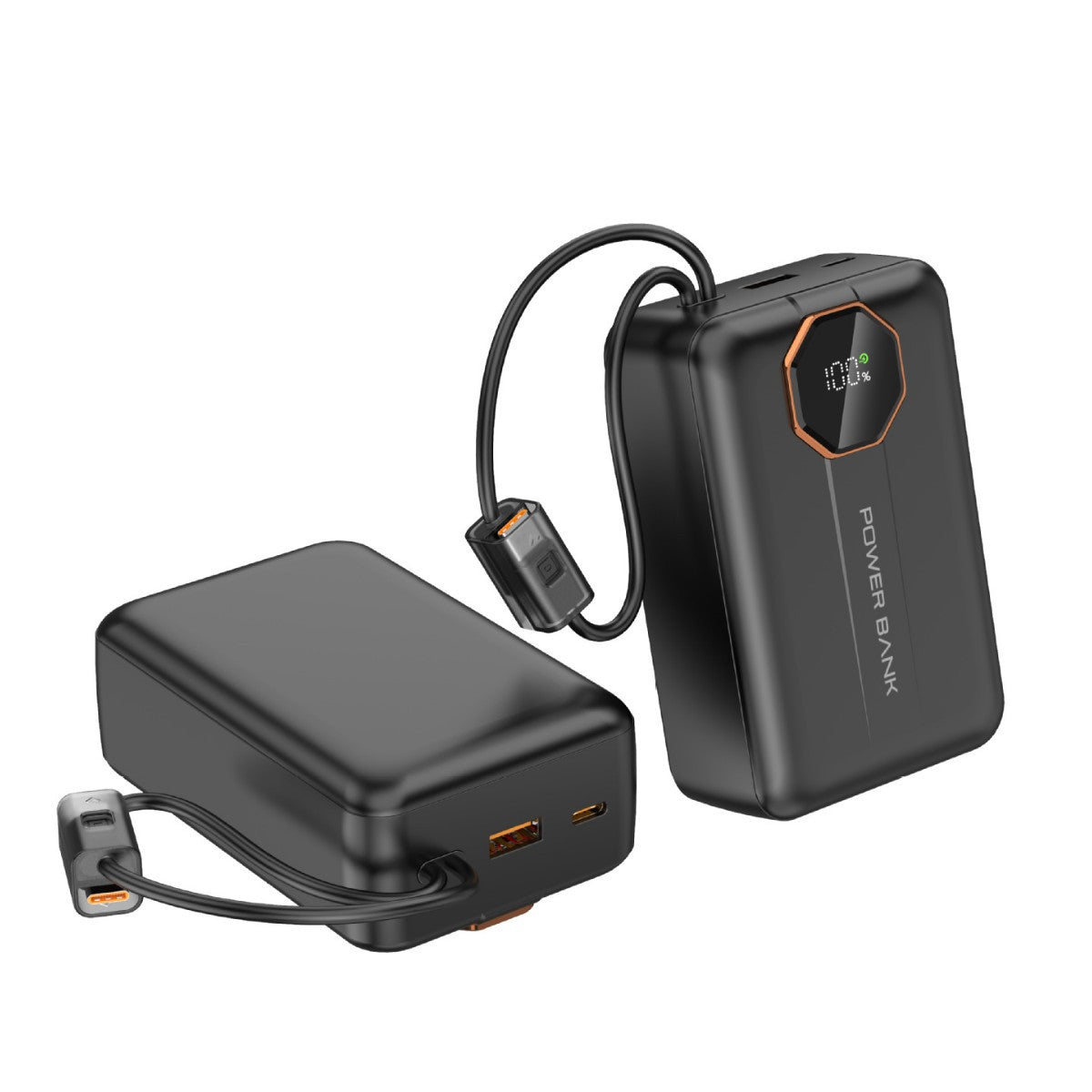 Tragbare Powerbank mit Integrierter Schnellladefunktion und Led-Display Brehn