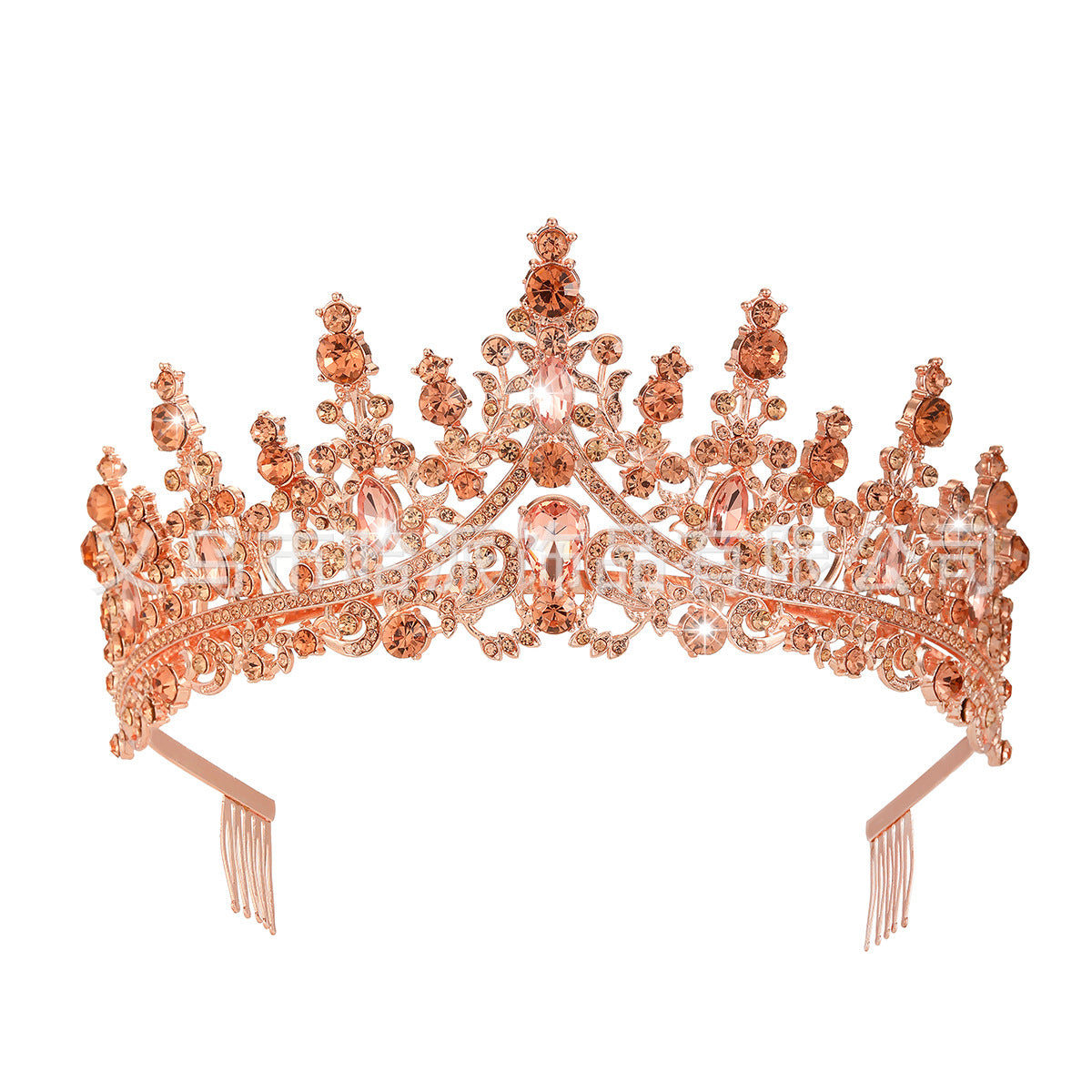 Damen Strass Tiara mit funkelnden Edelsteinen Brehn