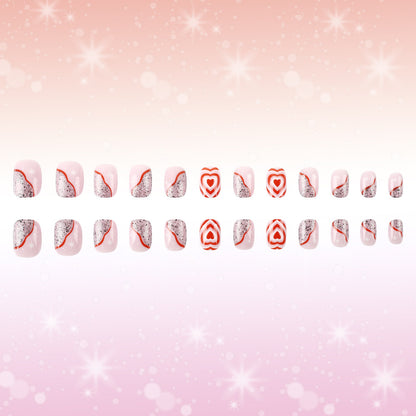 Herz-Themen Gel Nagelkunst Brehn