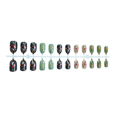 Blumendesign Press-On Nagelkunst-Set Brehn