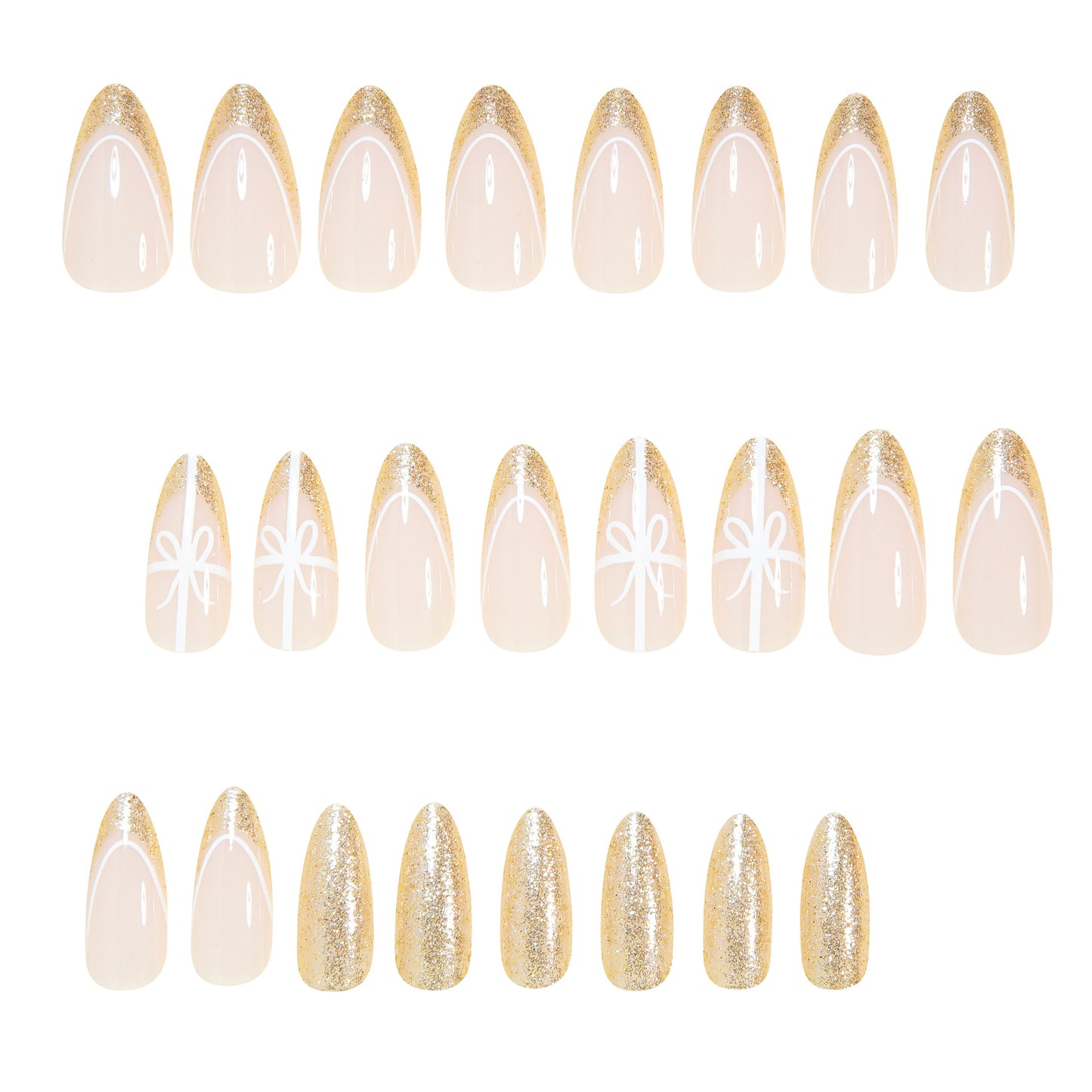 Elegante Stiletto Press-On-Nagelspitzen Brehn