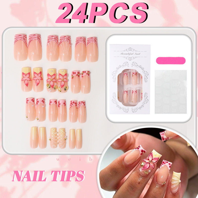 Blumen Design Press-On Nagel Tipps Brehn