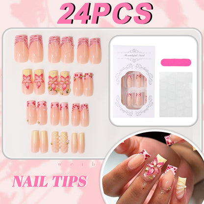 Blumen Design Press-On Nagel Tipps Brehn
