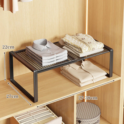 Verstellbarer Metall Kleiderschrank Regal Hebeorganisator