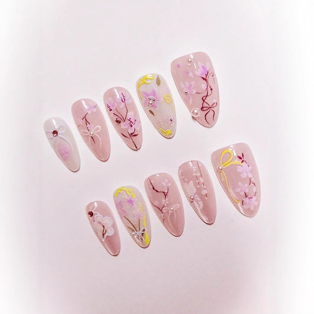 Künstlerisches Press-On Nagelkunstset Brehn