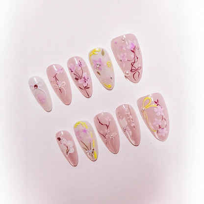 Künstlerisches Press-On Nagelkunstset Brehn