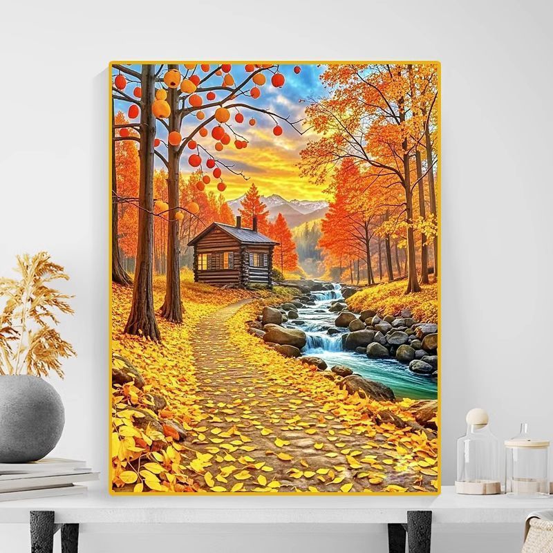 Herbstlandschaft Leinwanddruck Brehn