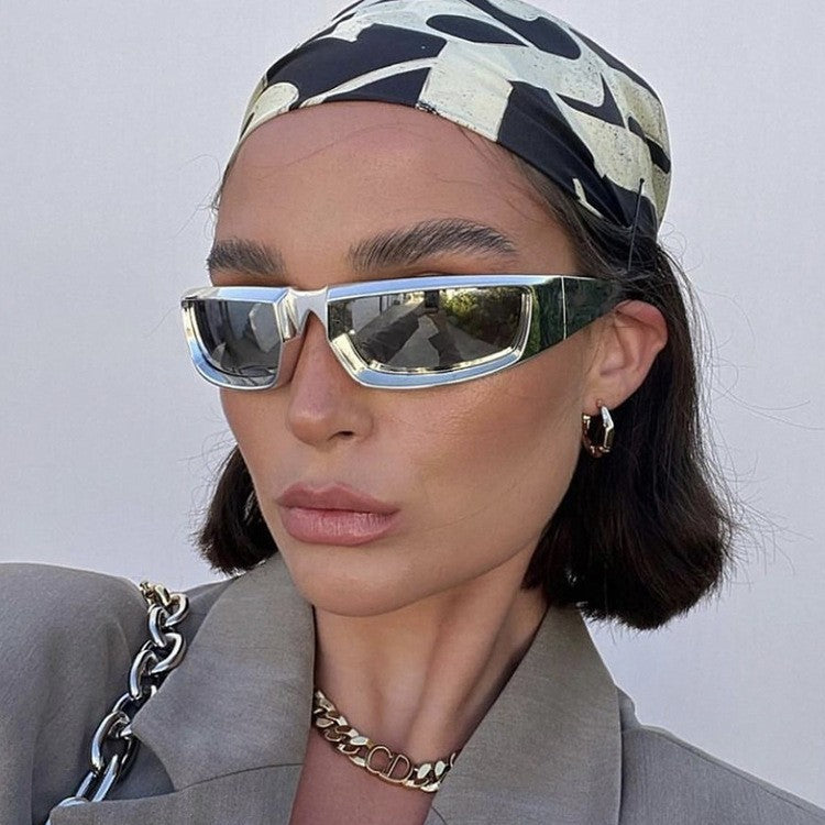 Damen Sportliche Sonnenbrille mit stylischem, stabilen Rahmen und UV-Schutz Brehn