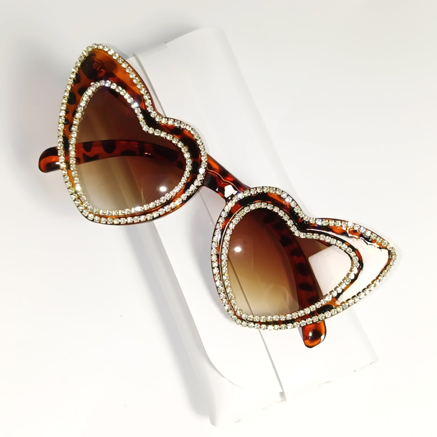 Rhinestone-beschmückte herzförmige Sonnenbrille Brehn