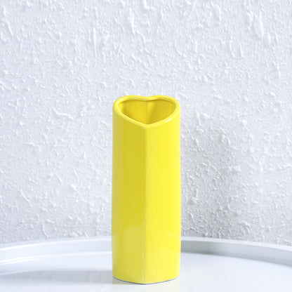 Herzförmige elegante Keramikvase Brehn