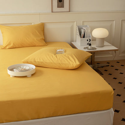 Extra­tiefes Jersey-Spannbettlaken mit Premium-Baumwollmix und Rundumgummi