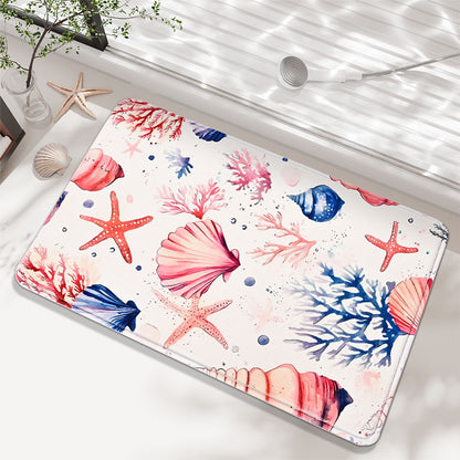 Küstenmotiv Memory Foam Badematte