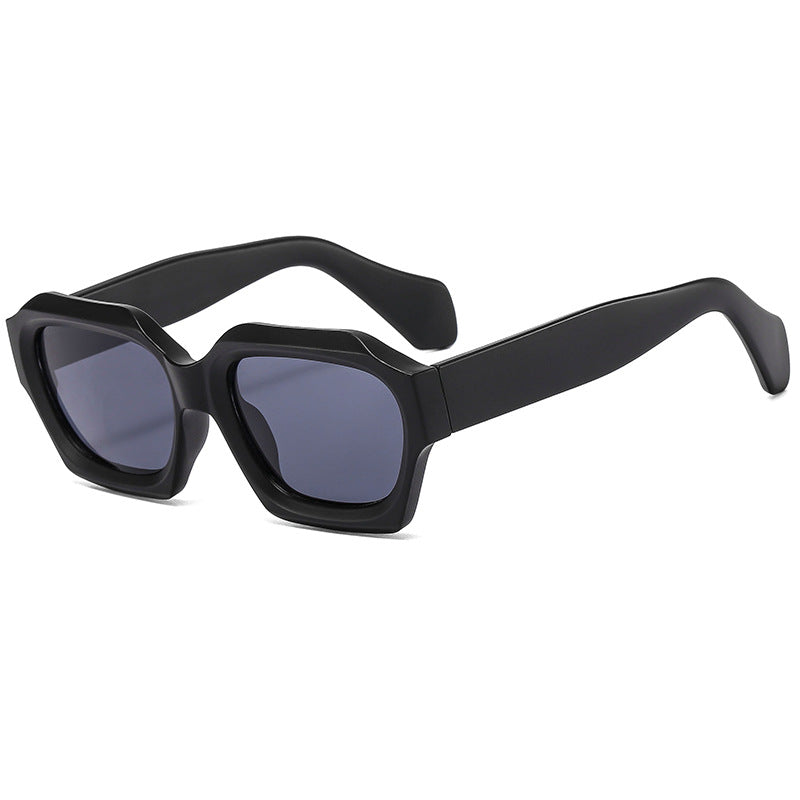 Damen Designer-Sonnenbrille mit markantem geometrischen Rahmen und polarisierenden Gläsern Brehn
