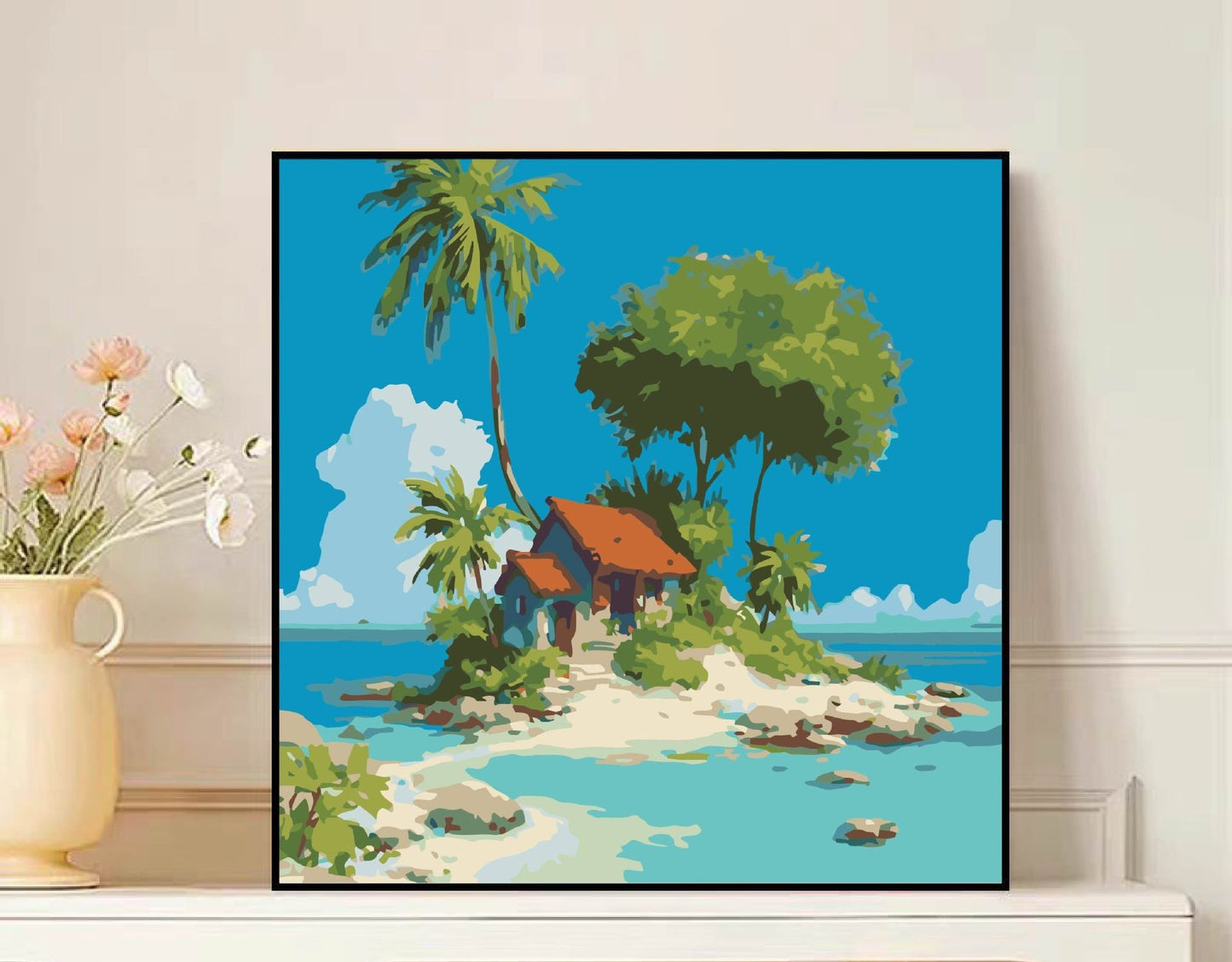 Scenic Mountain Landscape Leinwandkunst Brehn
