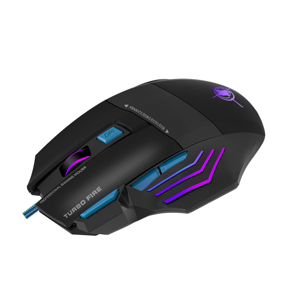 Hochpräzise Gaming-Maus mit Anpassbarem Dpi und Rgb-Beleuchtung Brehn