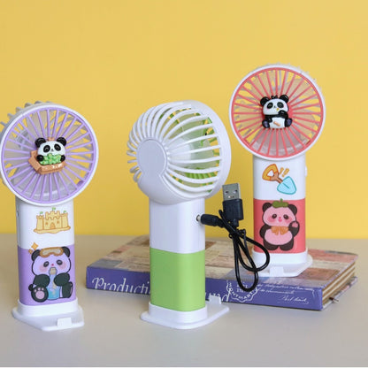 Unisex Tragbarer Handventilator im niedlichen Panda-Design Brehn