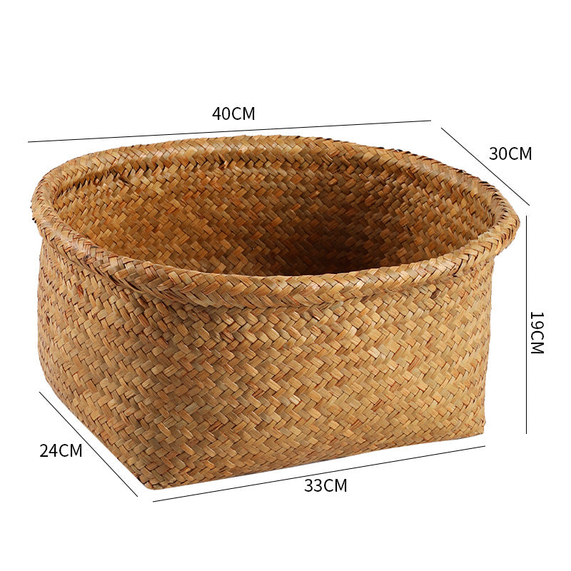 Unisex Naturfaser Aufbewahrungskorb mit breitem Rand Brehn