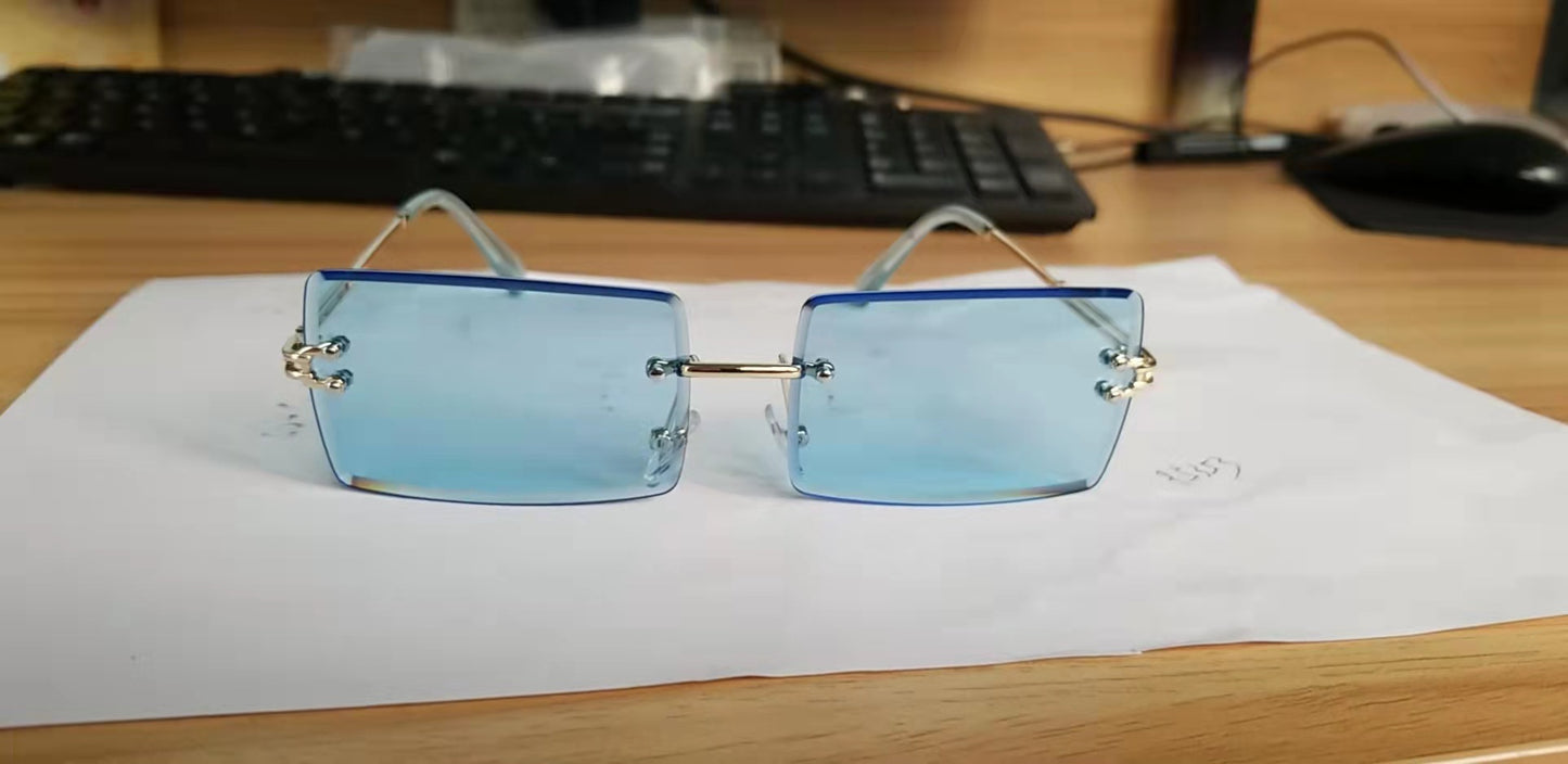 Moderne geometrische Rahmen-Sonnenbrille Brehn