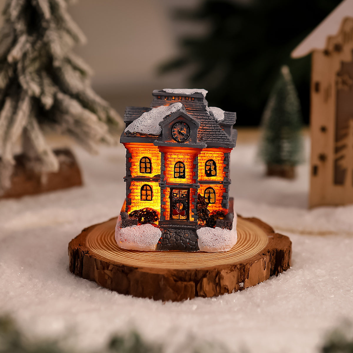 Nostalgische Weihnachtsdorf-Haus-Dekoration Brehn