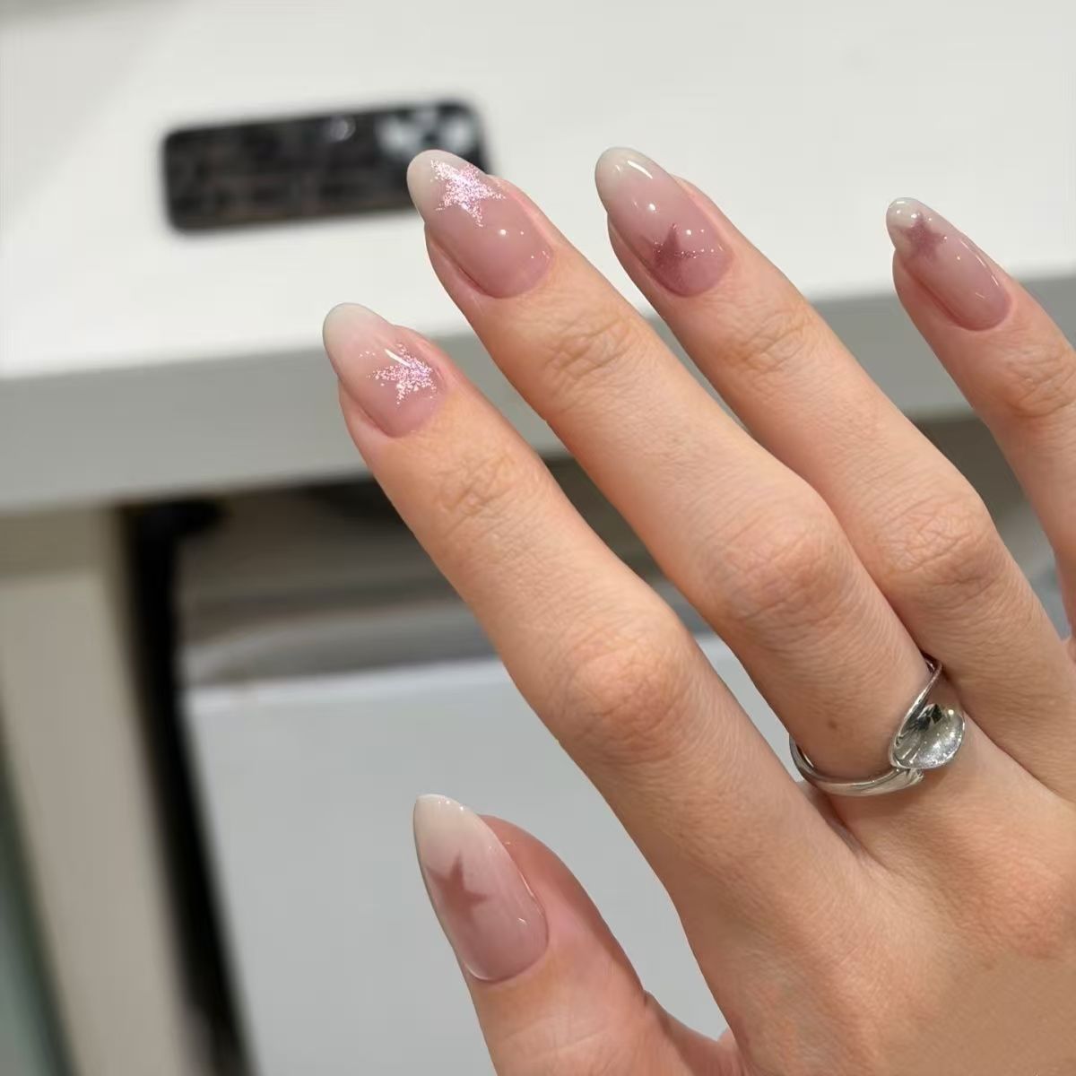 Elegante Ombre Drucknägel