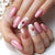 Florales Design Press-On Nagelkunst Set Brehn