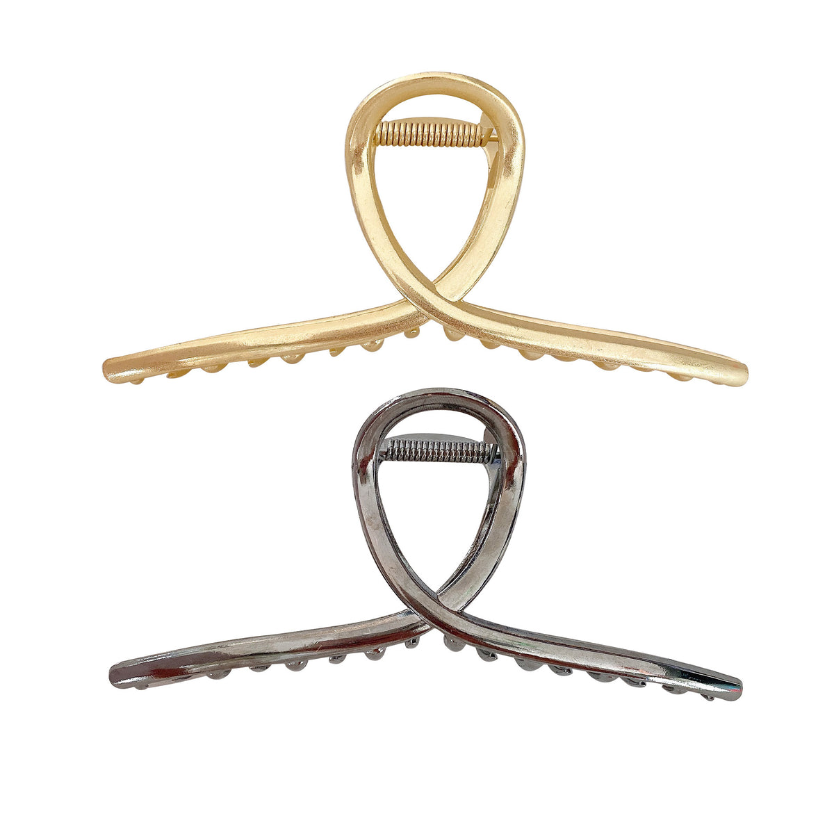 Eleganter Chrome-Haarclip Brehn