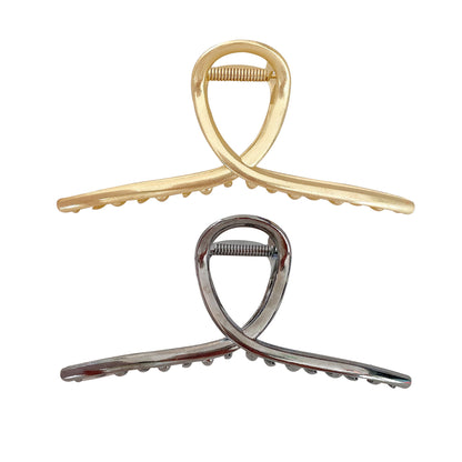 Eleganter Chrome-Haarclip Brehn