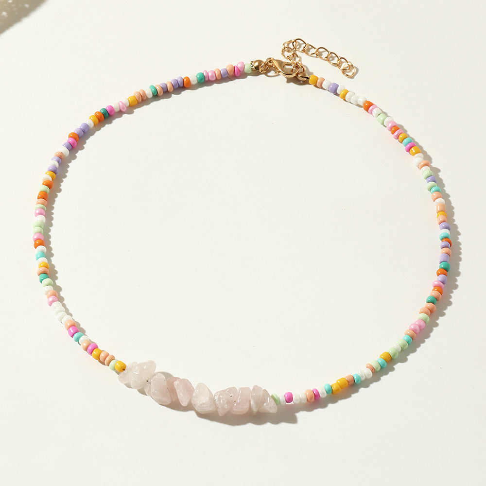 Perlen- und Perlenbesatz Choker-Halskette Brehn