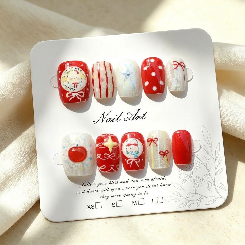 Urlaubs-Themen Press-On Nagelkunst Set
