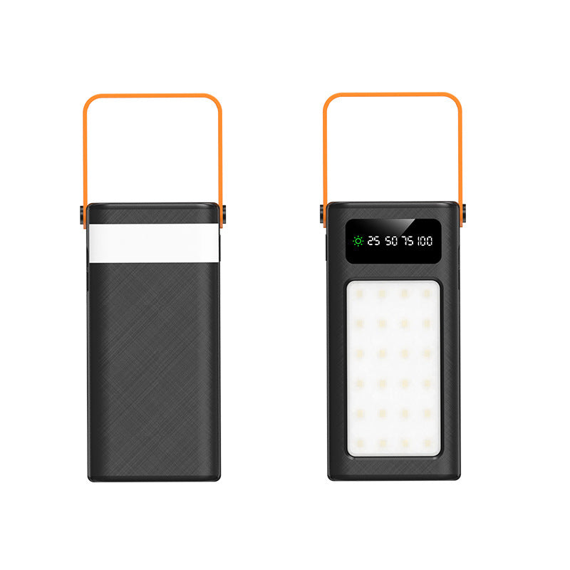 Tragbare LED Powerbank mit integriertem Display und Tragegriff Brehn