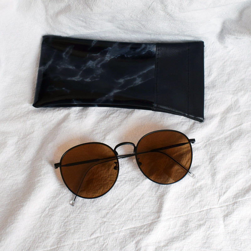 Oversized Runde Rahmen Sonnenbrillen Brehn