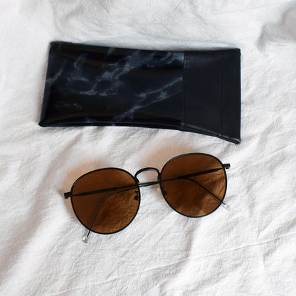 Oversized Runde Rahmen Sonnenbrillen Brehn