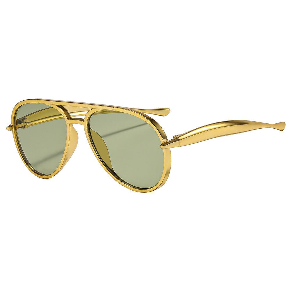 Herren Premium Metallrahmen Aviator Sonnenbrille Brehn