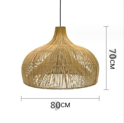 Handgefertigte Geflochtene Rattan Pendelleuchte