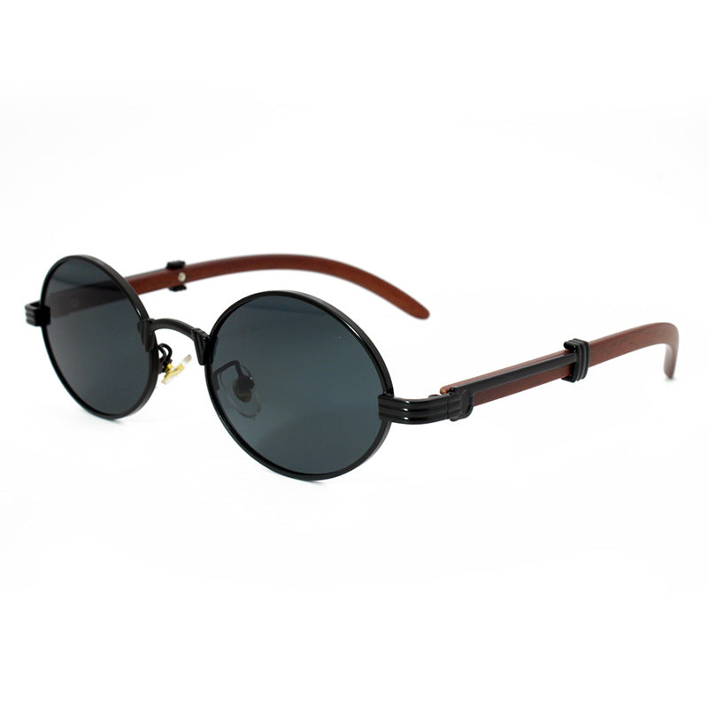 Elegante Runde Sonnenbrille mit Hochwertigem Metallrahmen Brehn
