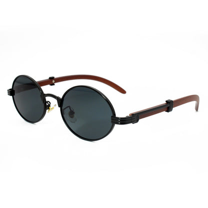 Elegante Runde Sonnenbrille mit Hochwertigem Metallrahmen Brehn