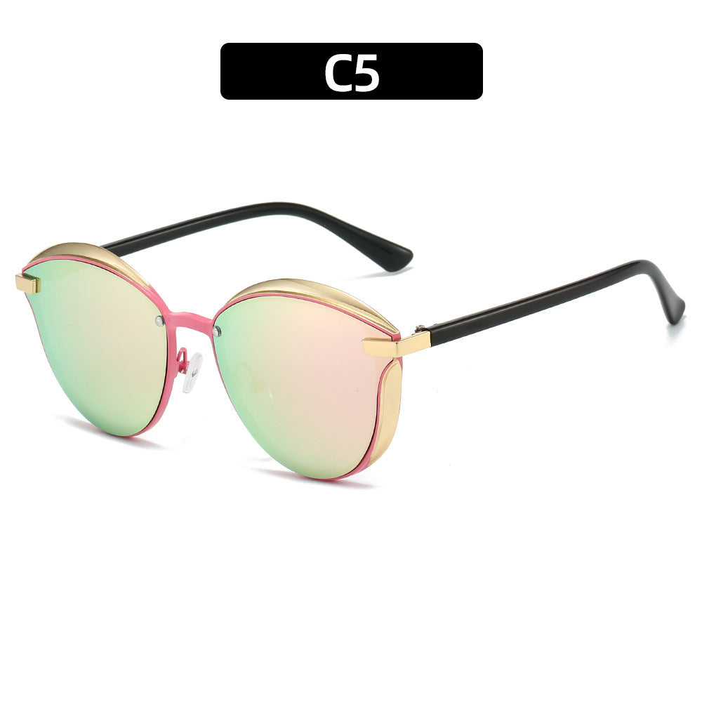 Damen Sonnenbrille mit luxuriösem Metallrahmen und harmonischer Kontur Brehn