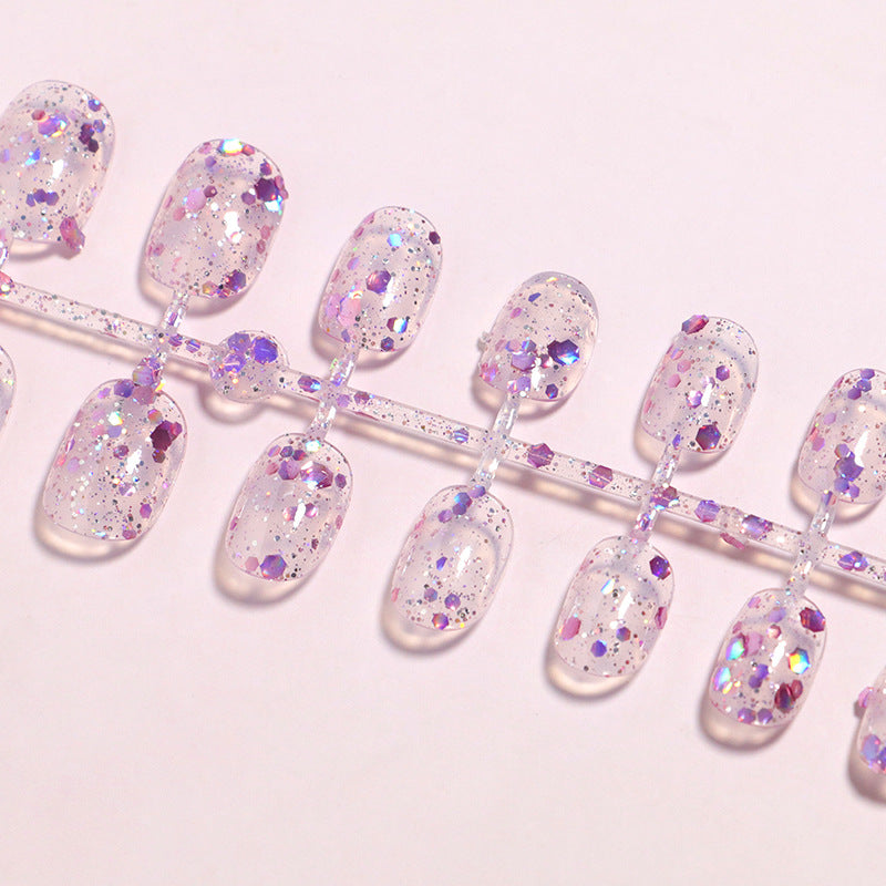 Glitzer-infused Press-On Nagelspitzen Brehn