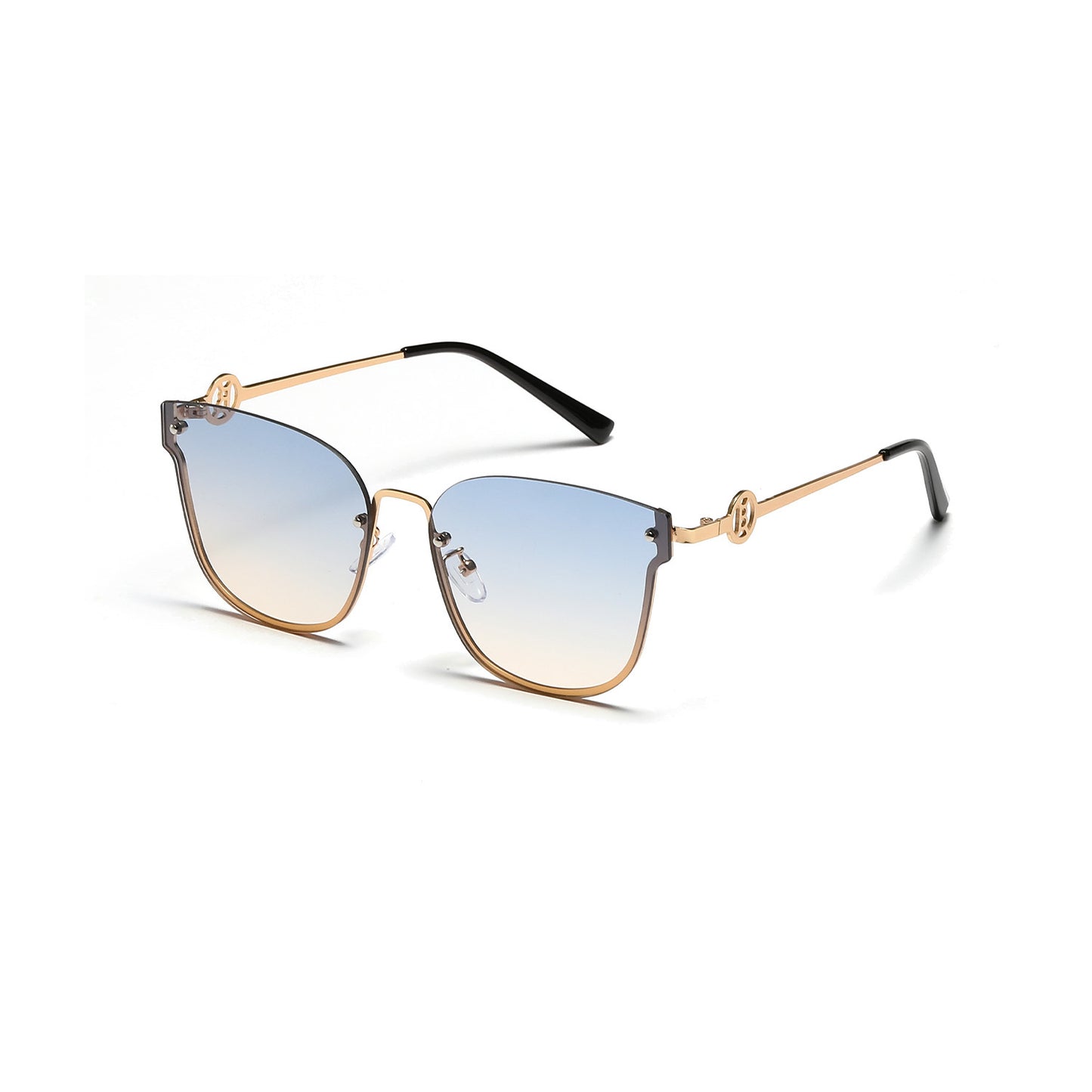 Damen modische oversized Sonnenbrille mit einzigartigem Verlauf Brehn