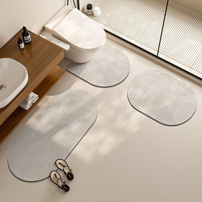 Elegantes Floraldesign-Badematten-Set Brehn