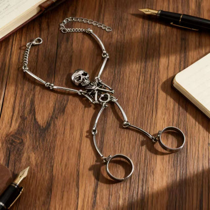 Künstlerische Skelett-Hand-Schmuck Brehn