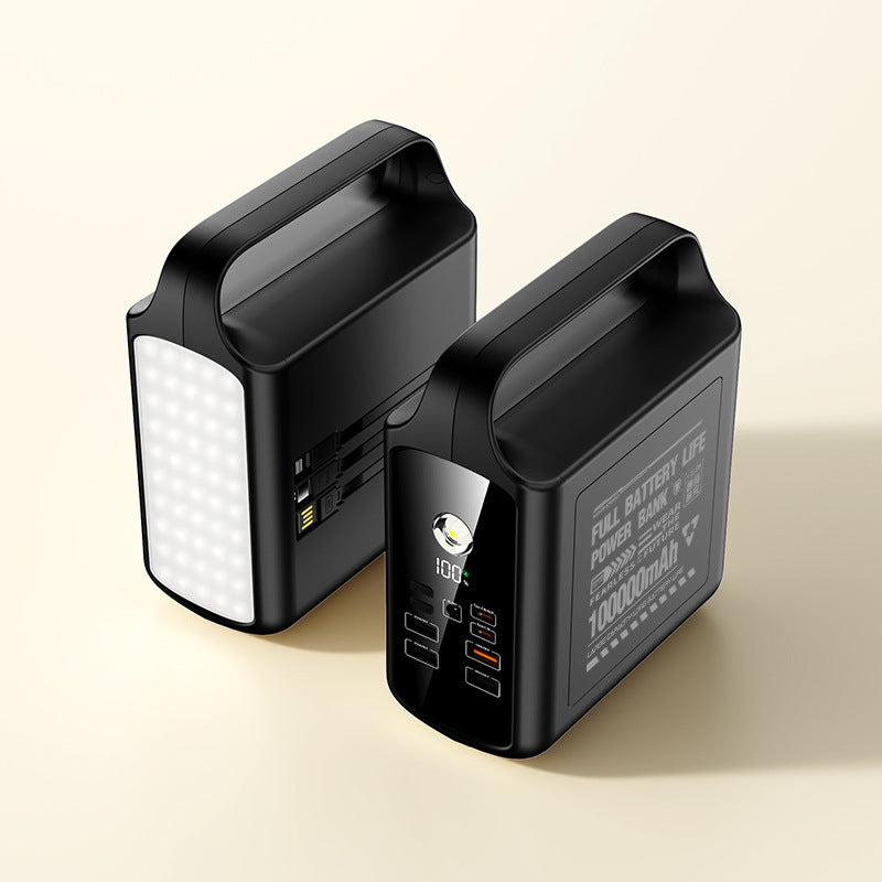 Tragbare Powerbank mit integrierter LED-Beleuchtung und hohe Kapazität Brehn