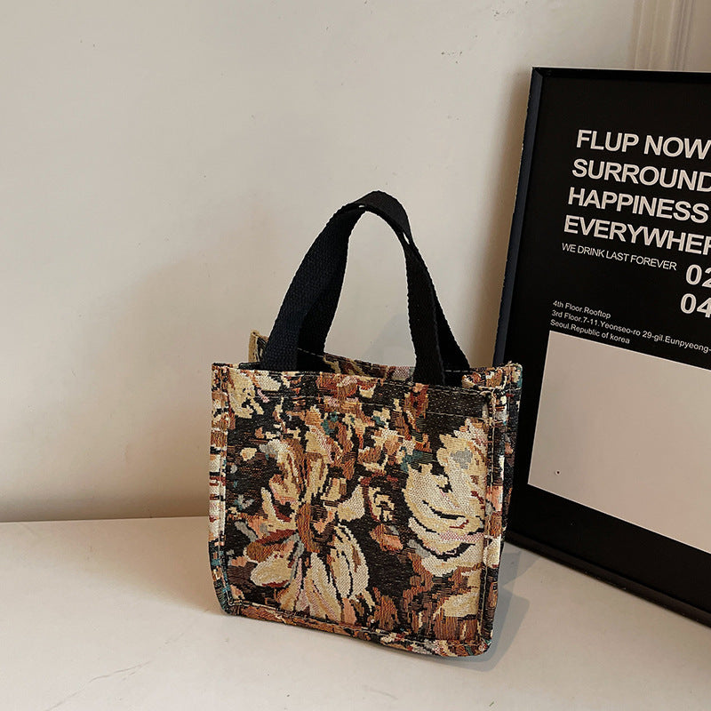 Blumenmuster Artisan Tragetasche