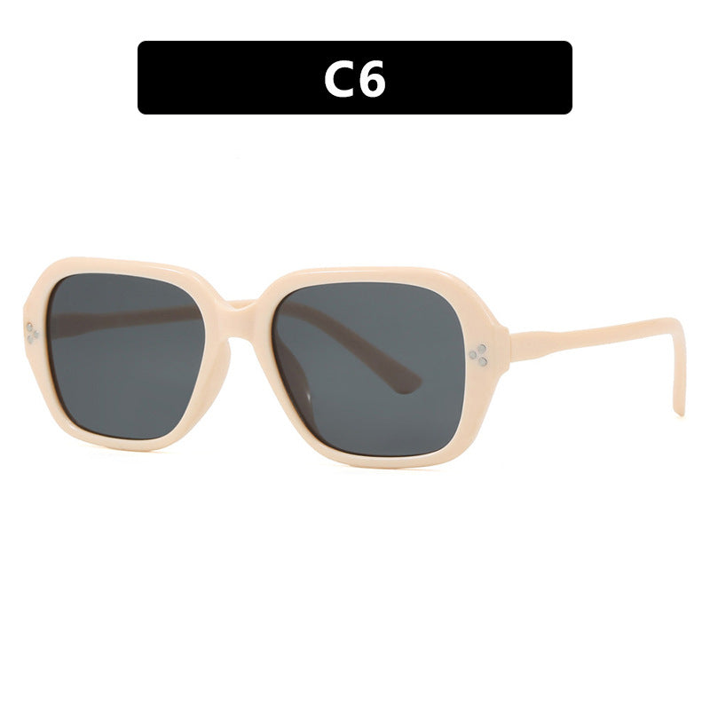 Damen stylische Sonnenbrille im trendigen Geometrie-Design Brehn