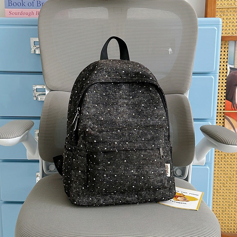 Lässiger leichter Rucksack mit gepunktetem Design Brehn