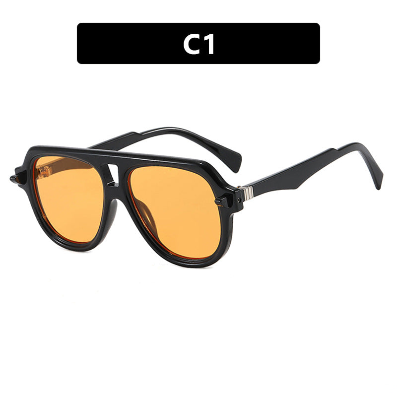 Damen rechteckige Sonnenbrille mit modernem Rahmen und polarisierten Gläsern Brehn