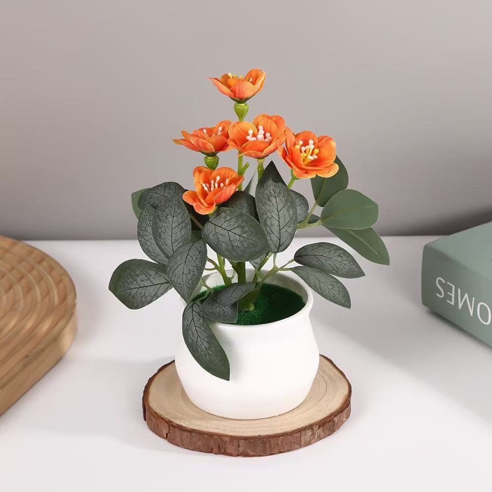 Künstliches Blumenarrangement für die Wohnkultur展示