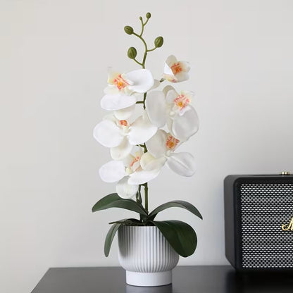 Elegante künstliche Orchideenpflanze zur Dekoration für zu Hause