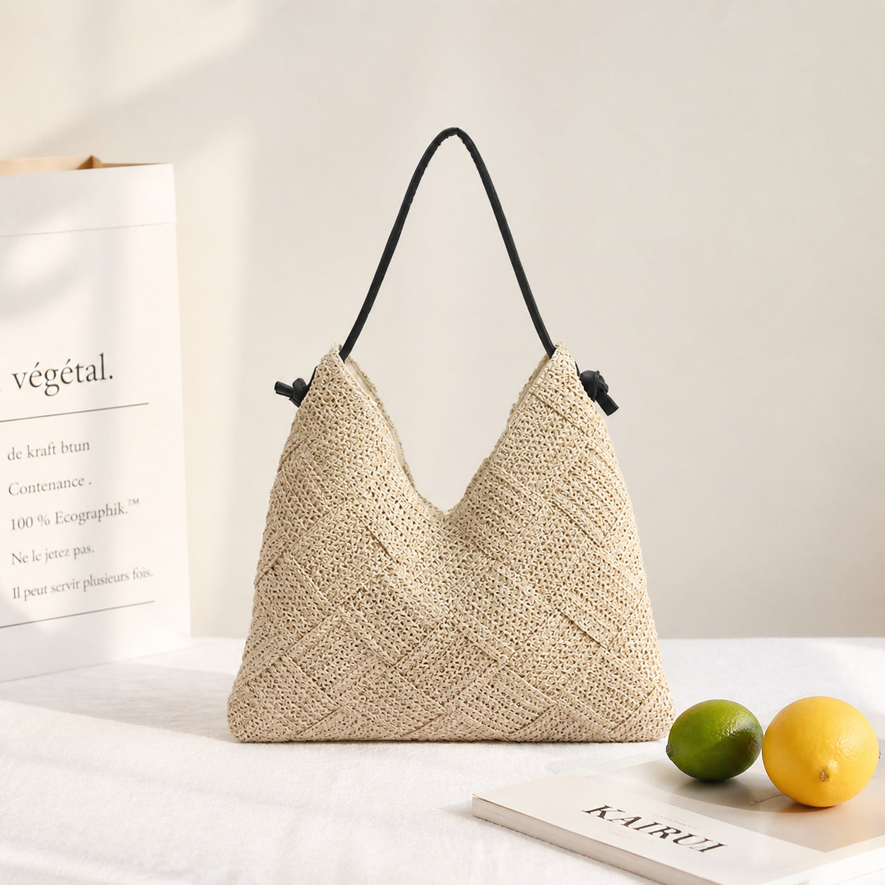 Kreative und Nachhaltige Strohtasche Brehn